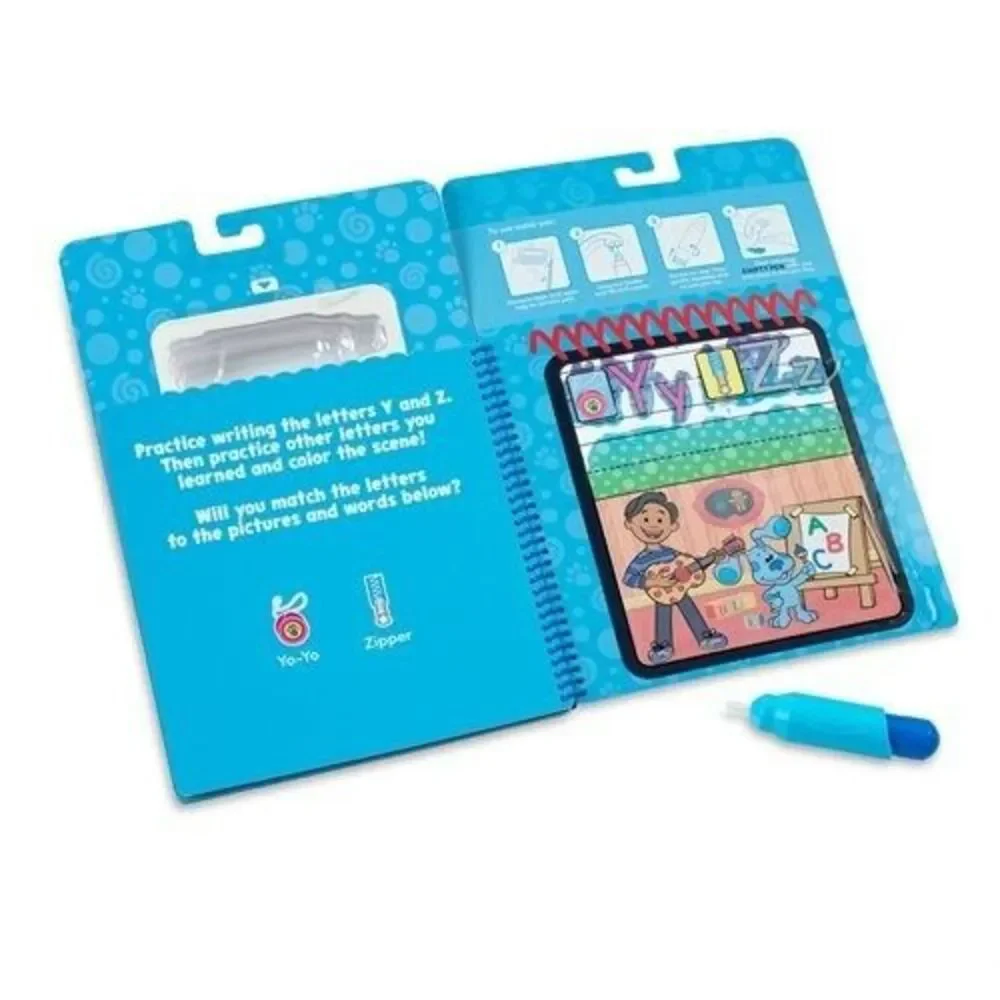 Melissa And Doug Blue‎ Clues And You Water Wow Alphabet Reusable Activity Set
